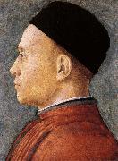 Andrea Mantegna Mansportratt France oil painting artist